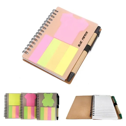 Spiral Notebook W/ Pen & Sticky Notes