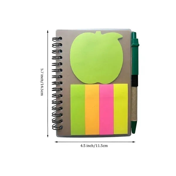Spiral Notebook W/ Pen & Sticky Notes