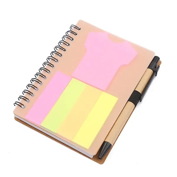 Spiral Notebook W/ Pen & Sticky Notes