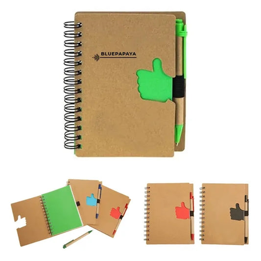 Thumb Up Spiral Notebook W/ Ballpoint Pen