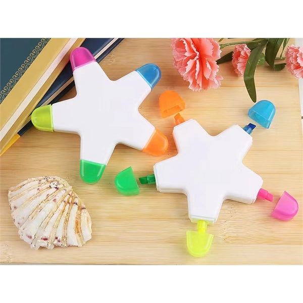 Star Shaped 5 Color Highlighters