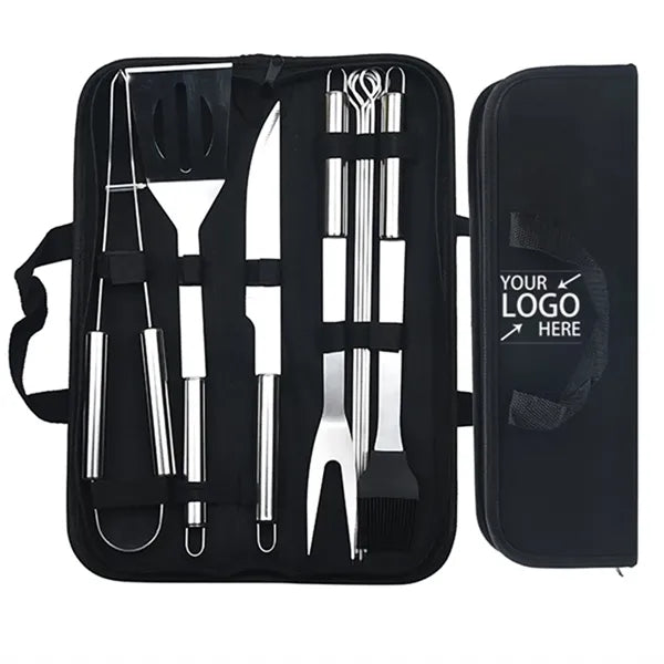 9 Pieces Stainless Steel BBQ Grill Tools Set