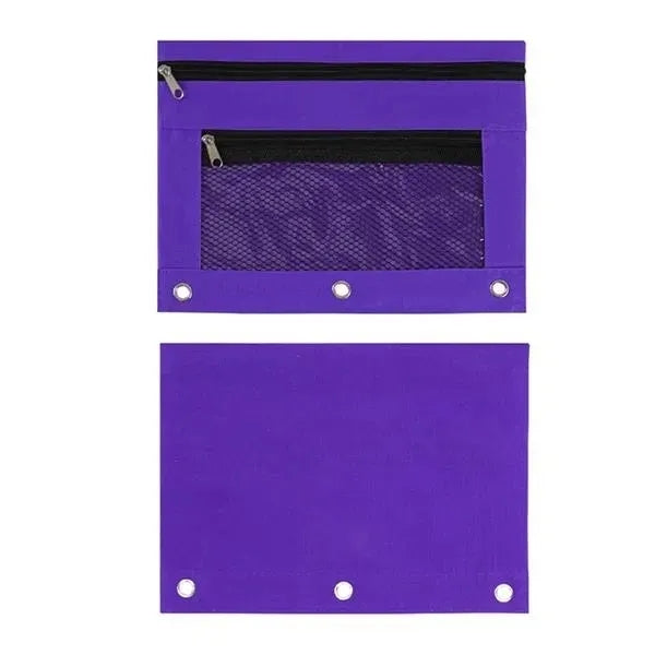 3-Ring Binder Pencil Pouch w/Zipper