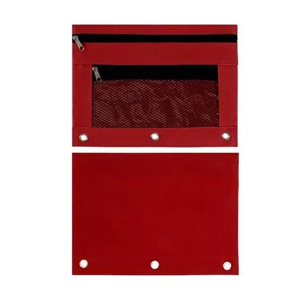 3-Ring Binder Pencil Pouch w/Zipper
