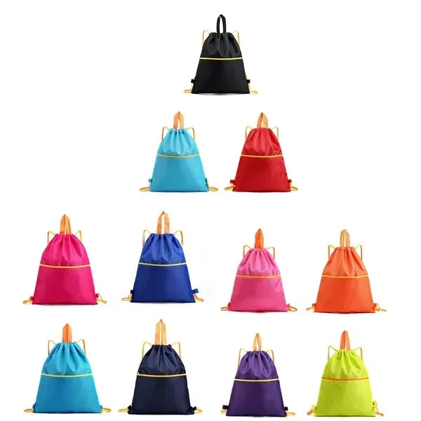 Waterproof Nylon Drawstring Backpack