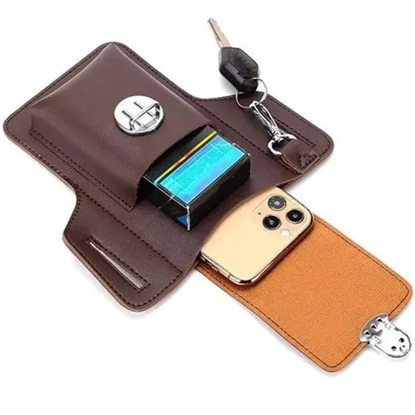 PU Leather Phone Holster Waist Bag