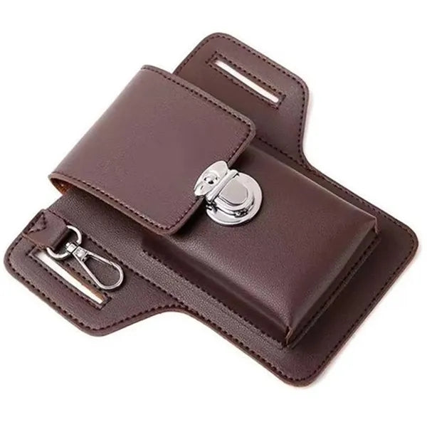 PU Leather Phone Holster Waist Bag