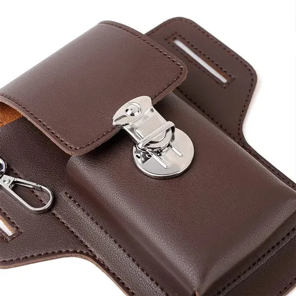 PU Leather Phone Holster Waist Bag