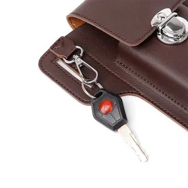 PU Leather Phone Holster Waist Bag