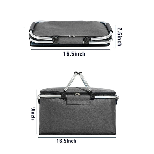 Insulated Cooler Picnic Basket