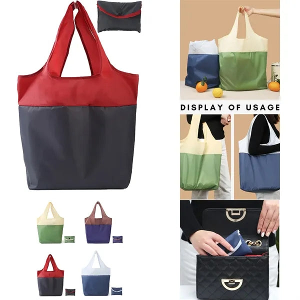 Splicing Color Oxford Cloth Shopping Bag