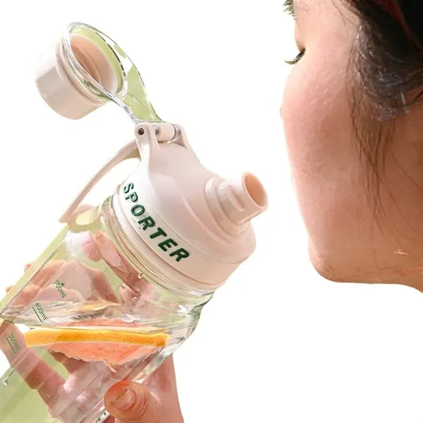25/34 oz Plastic Sport Drinking Water Bottle with Lock
