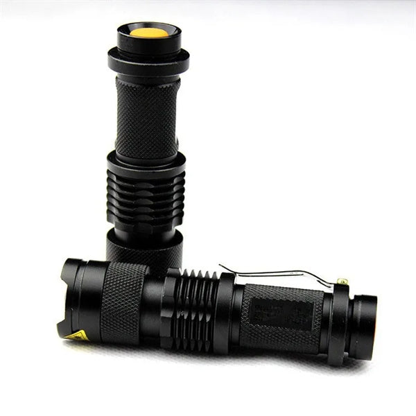 Mini LED 3-Mode Flashlight with Pen Clip