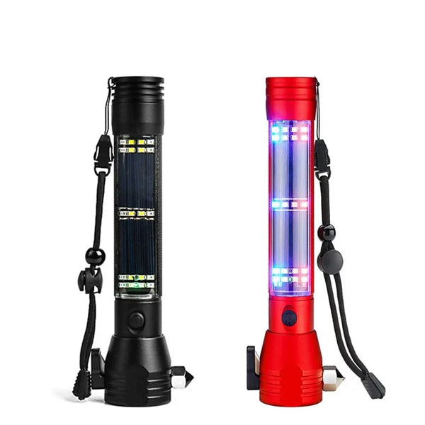 Car Safety Hammer Flashlight With Compass