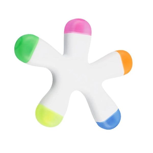 5-in-1 Multi-color Starfish Shape Highlighters