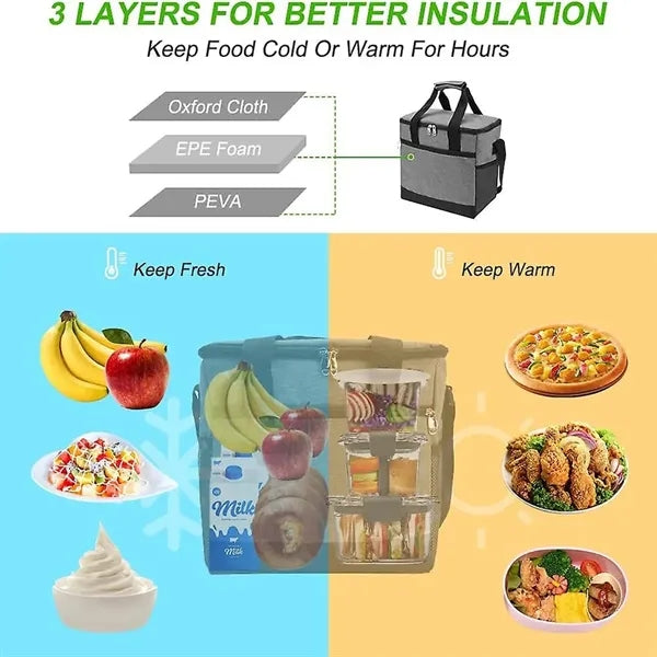 30L Insulated Lunch Cooler Bag