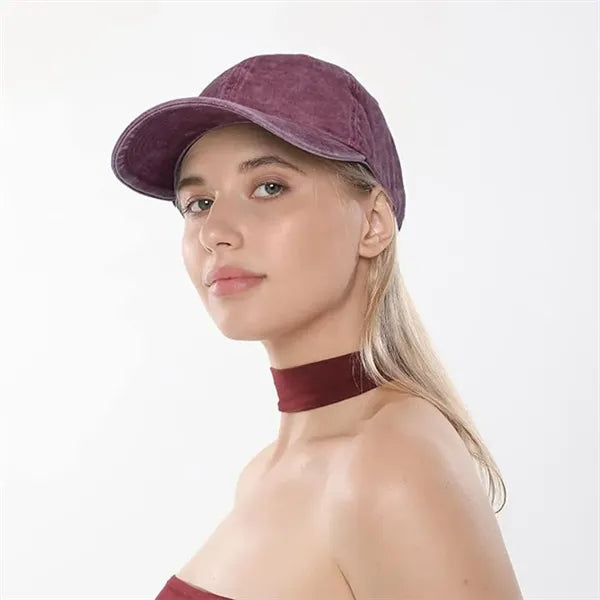 Adjustable Vintage Washed Distressed Baseball Cap