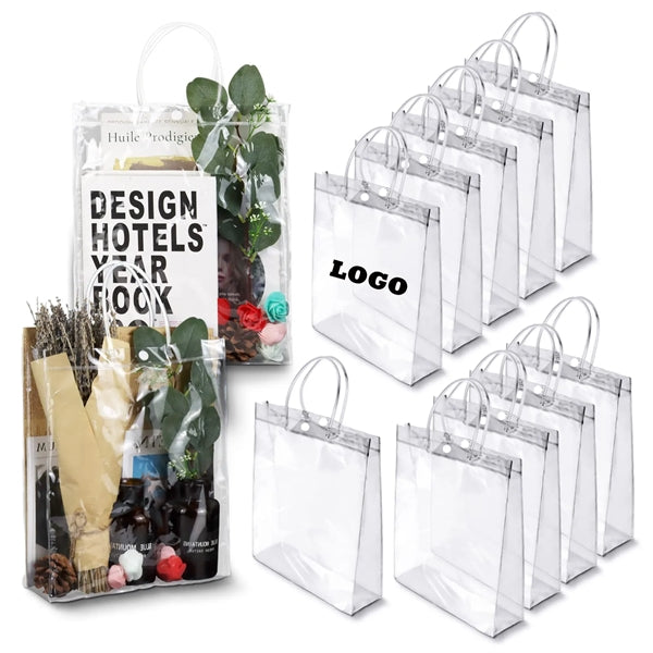 PVC Clear Gift Bags with Handle