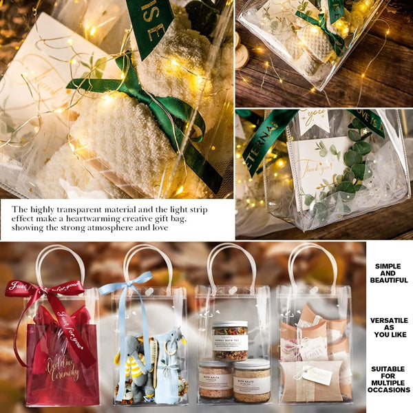 PVC Clear Gift Bags with Handle
