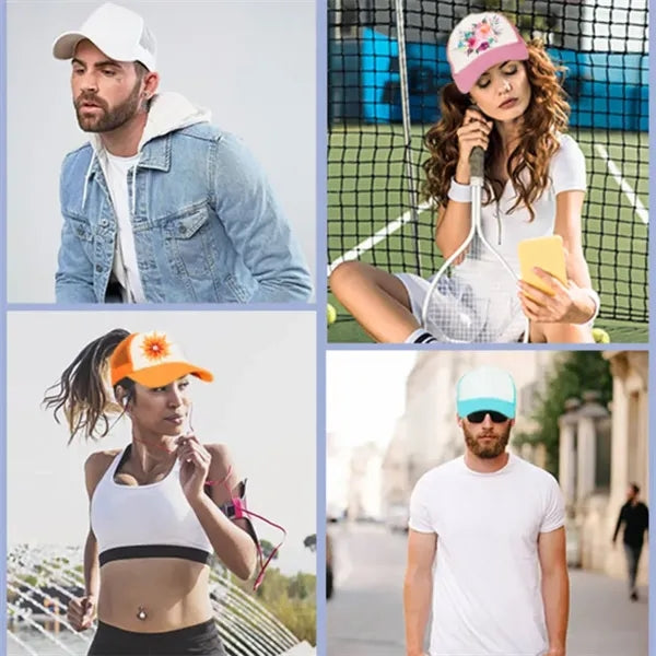 Unisex Sublimation Mesh Baseball Cap Trucker Hat