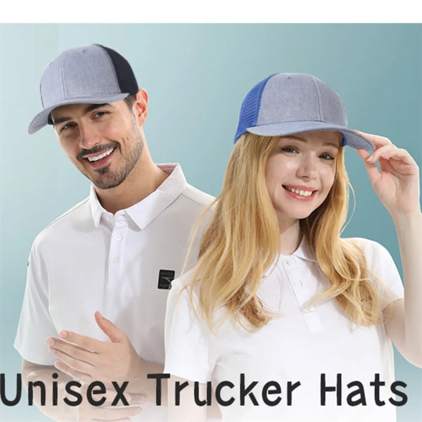 Unisex Trucker Hats Mesh Snapback Cap