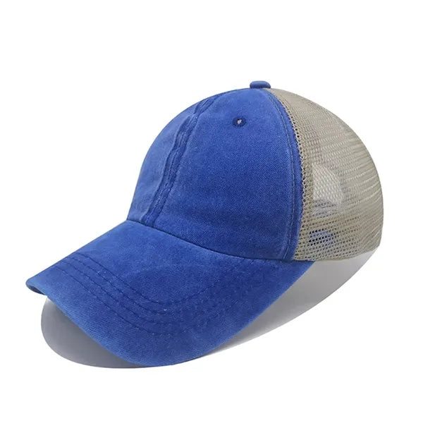 Vintage Washed Distressed Mesh Baseball Cap