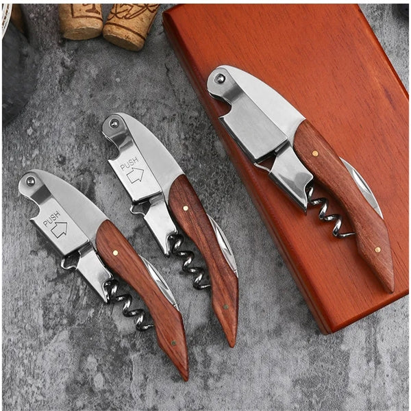 Wine Opener with Premium Rosewood Handle