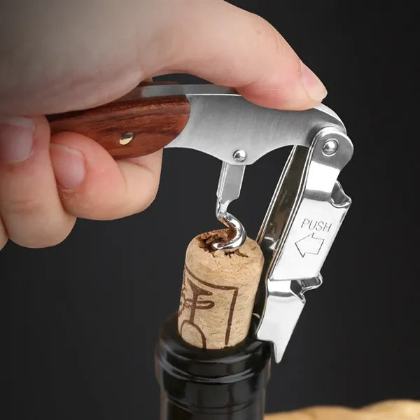 Wine Opener with Premium Rosewood Handle