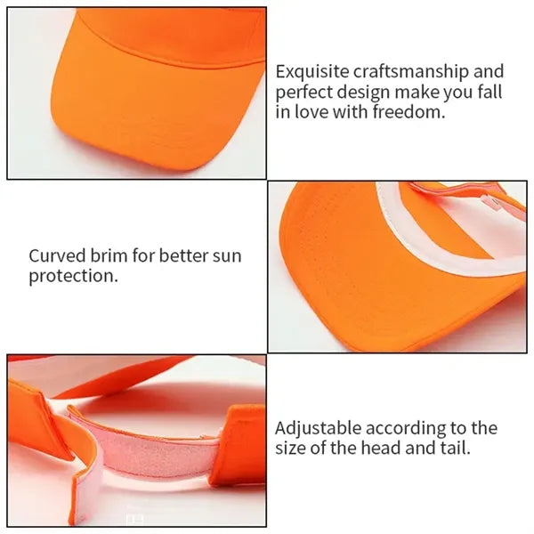 Sport Sun Visor Hat Empty Top Baseball Cap