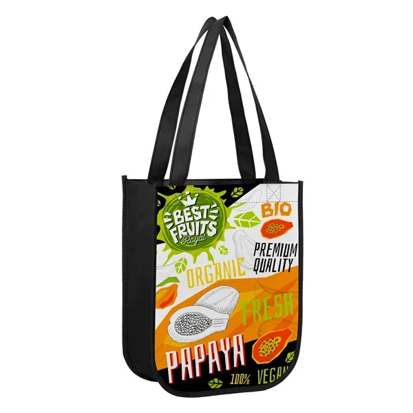 Small Laminated Curved Bottom Non-Woven Gift Bag(Ocean)