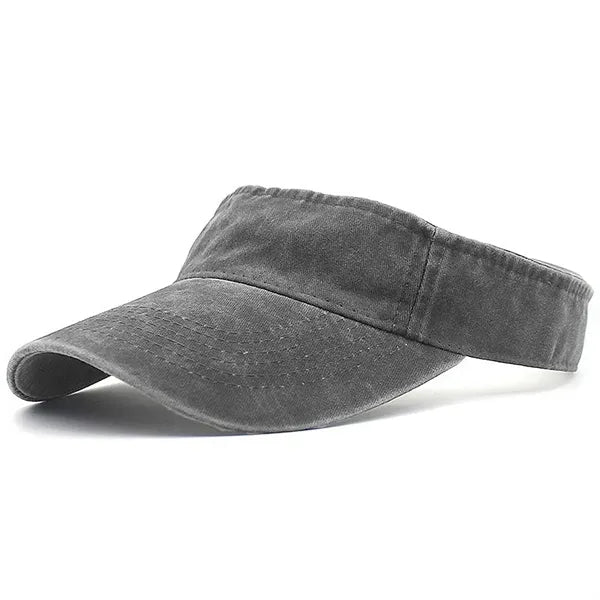 Vintage Washed Sport Sun Visor Hats Empty Top Baseball Cap