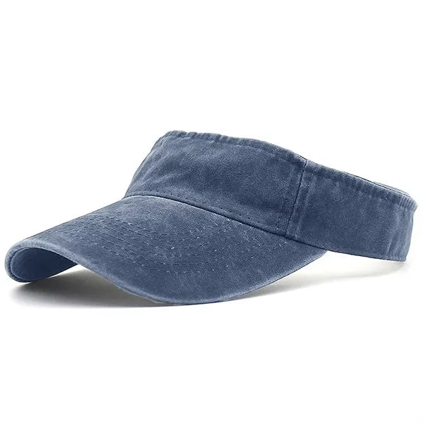 Vintage Washed Sport Sun Visor Hats Empty Top Baseball Cap