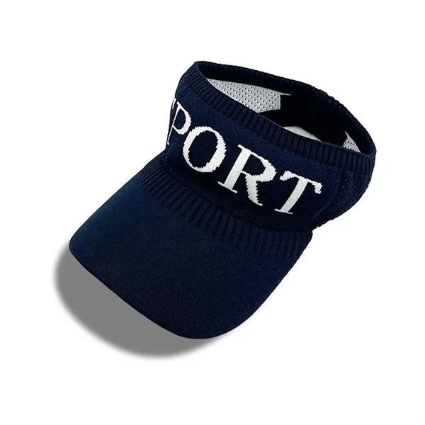 Knitted Hat Elastic Sports Sun Visor Empty Top Cap