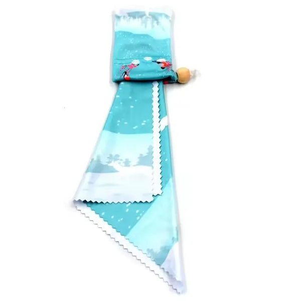 Portable Microfiber Lens Cleaning Cloth Pouch