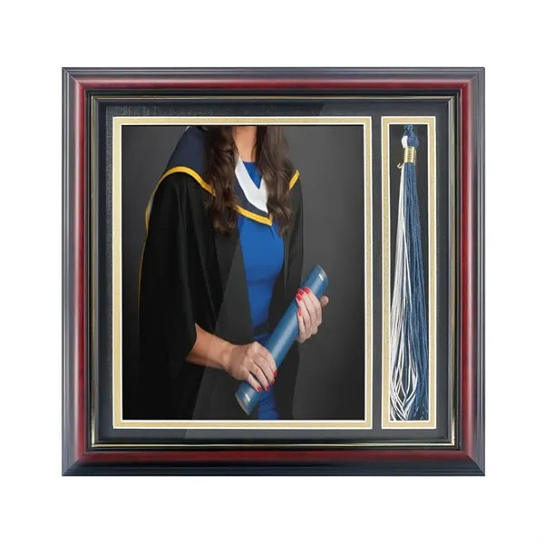Graduation Photo Shadow Box Frame with Tassel Holder