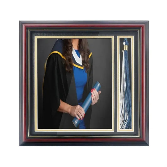 Graduation Photo Shadow Box Frame with Tassel Holder