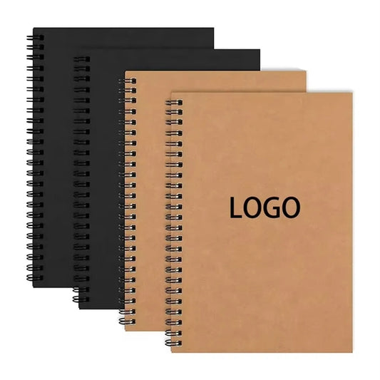 A5 Kraft Cover Spiral Notebook