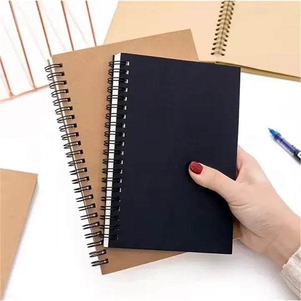 A5 Kraft Cover Spiral Notebook