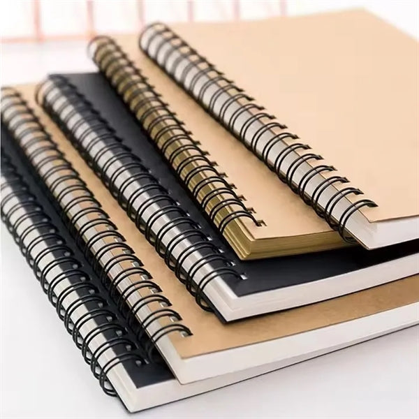 A5 Kraft Cover Spiral Notebook