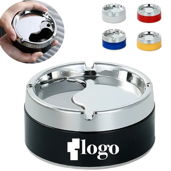 Stainless Steel Ashtray With Swivel Lid