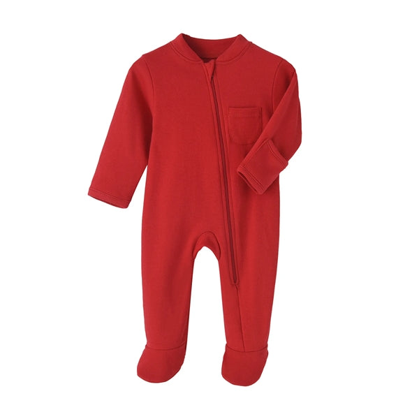 Cotton Baby Cloth Long Sleeve Zip Up Sleep N Play Pajama