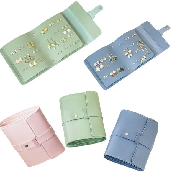Jewelry Storage Roll Bag Necklace Holder