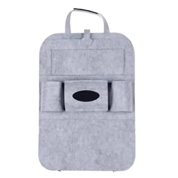 Pu Leather Car Backseat Storage Organizer