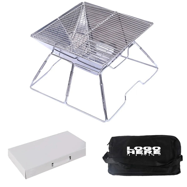 Foldable Stainless Steel Charcoal Bbq Grill