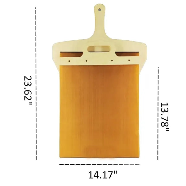 Multi Purpose Premium Natural Wooden Sliding Pizza Tray