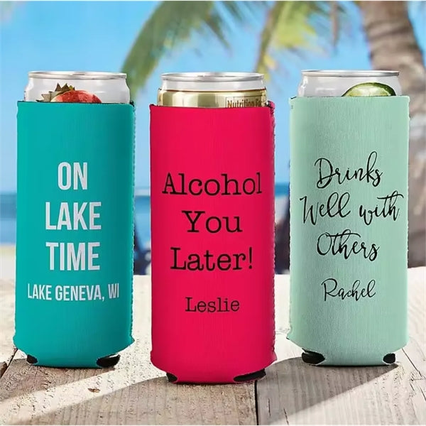 12oz. Slim Neoprene Seltzer Can Coolie (1 color)