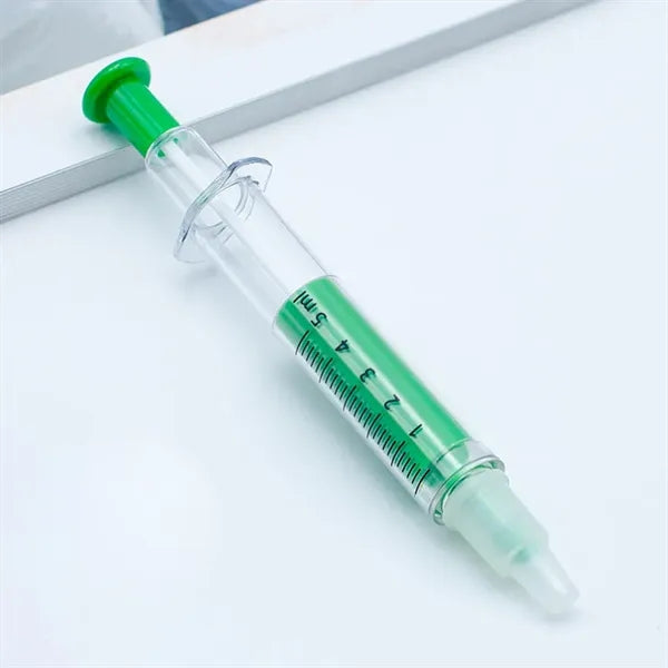 Double Sided Syringe Highlighter & Ballpoint Pens