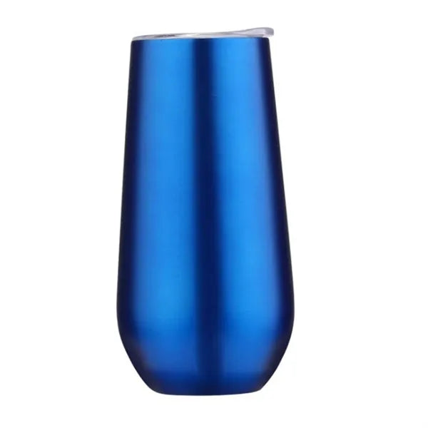 6 OZ Insulated Champagne Lid Tumbler
