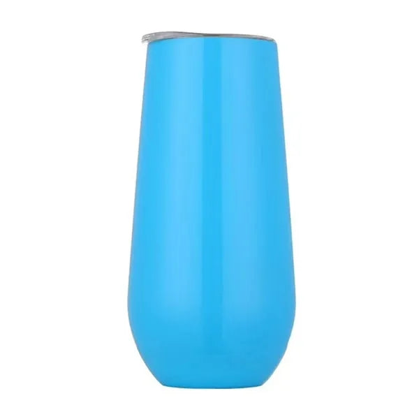 6 OZ Insulated Champagne Lid Tumbler