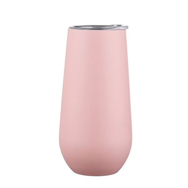 6 OZ Insulated Champagne Lid Tumbler
